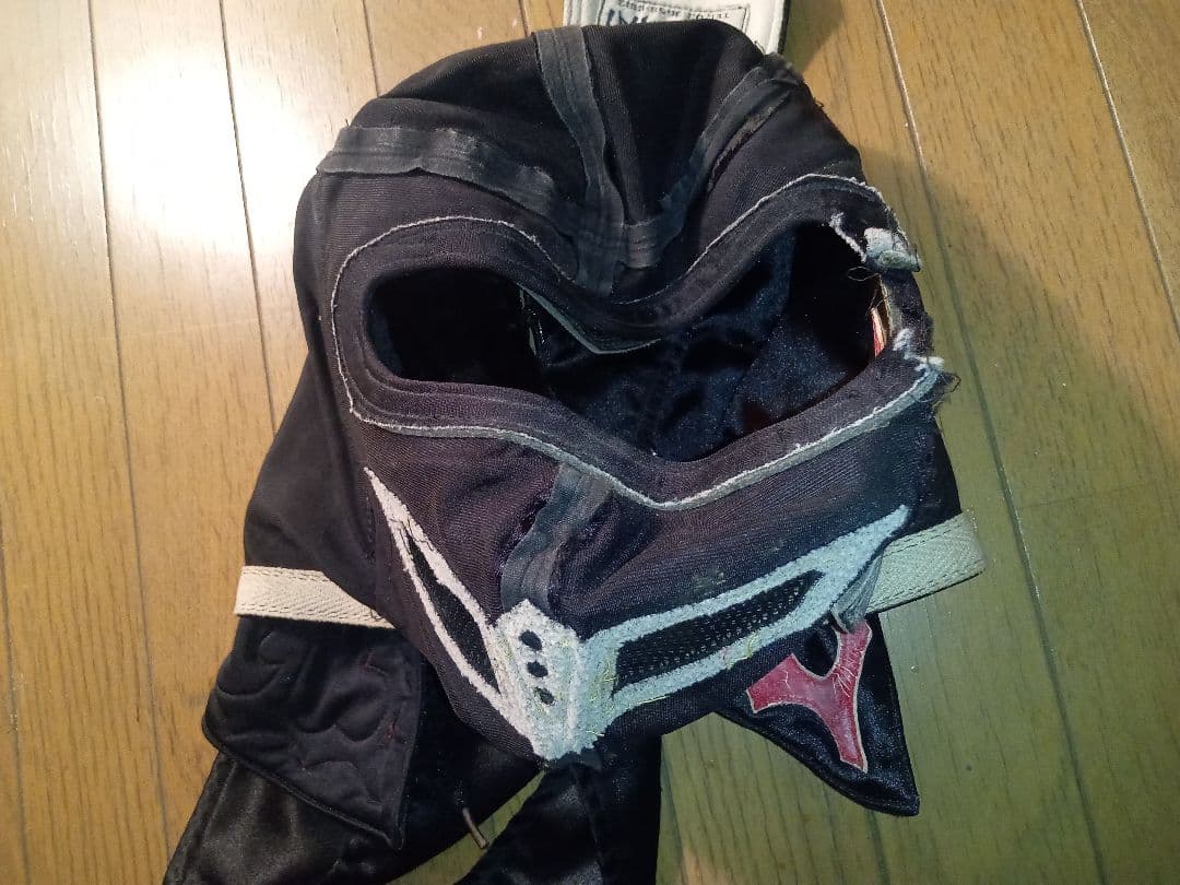 値下げ！中島半蔵 本人使用済み試合用破れマスク プロレスマスク