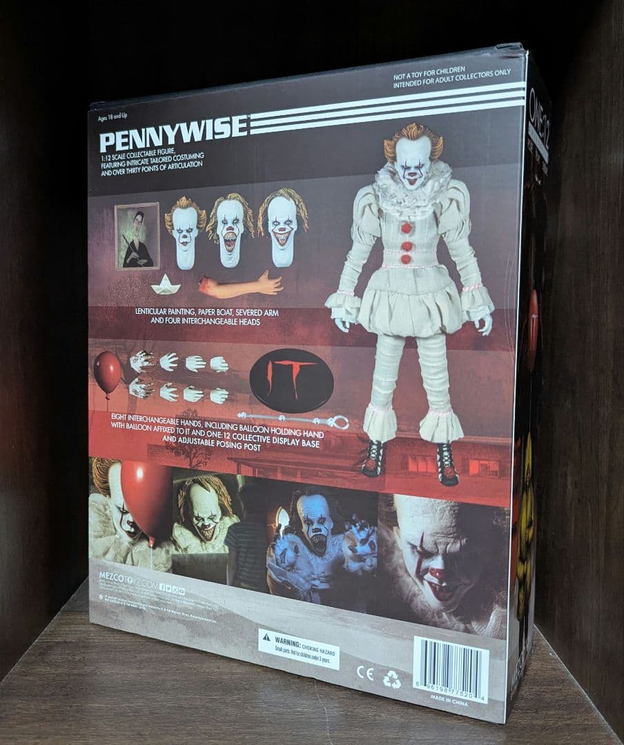 IT　ペニーワイズ　mezco　ワン12コレクティブ　1/12　フィギュア