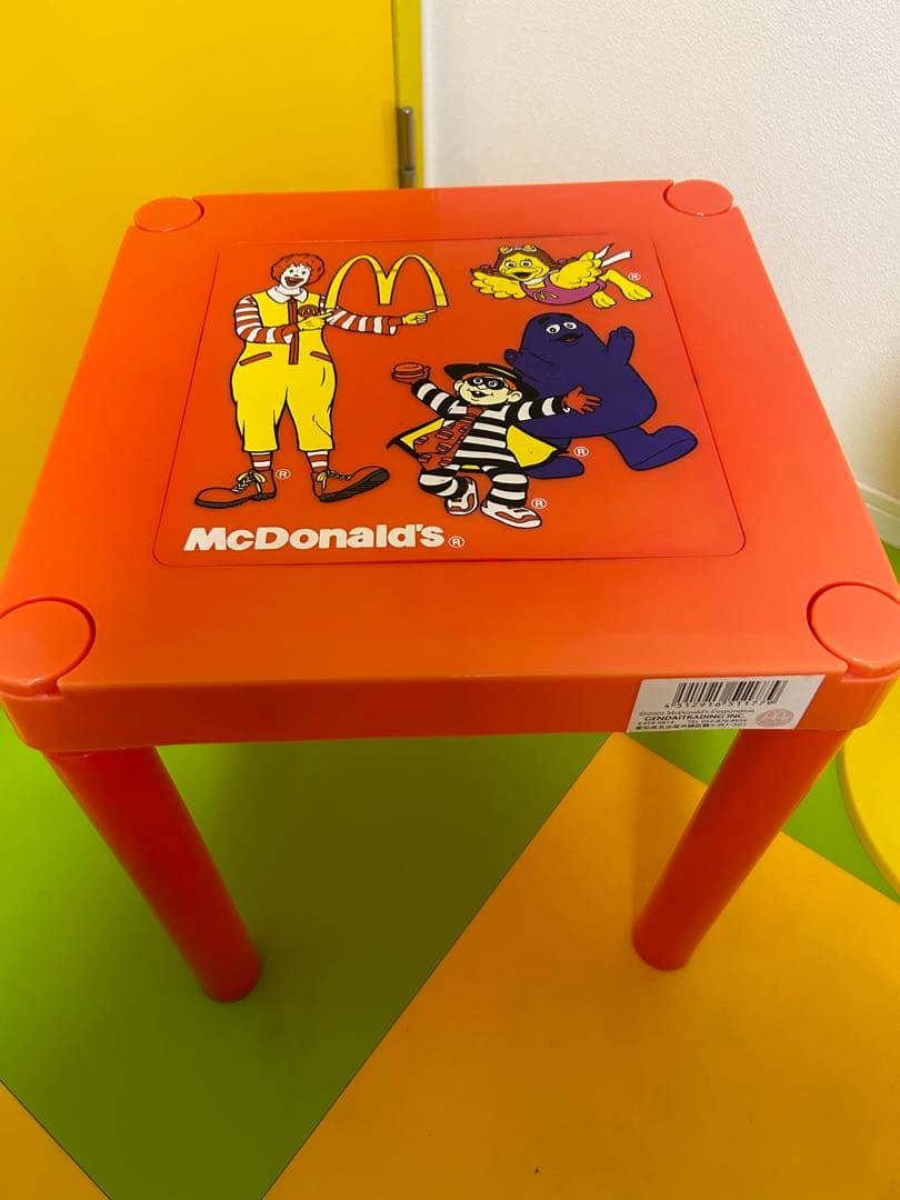 アンティーク　マクドナルド　テーブル　ミールトイ　グリマス　ハンバーグラー