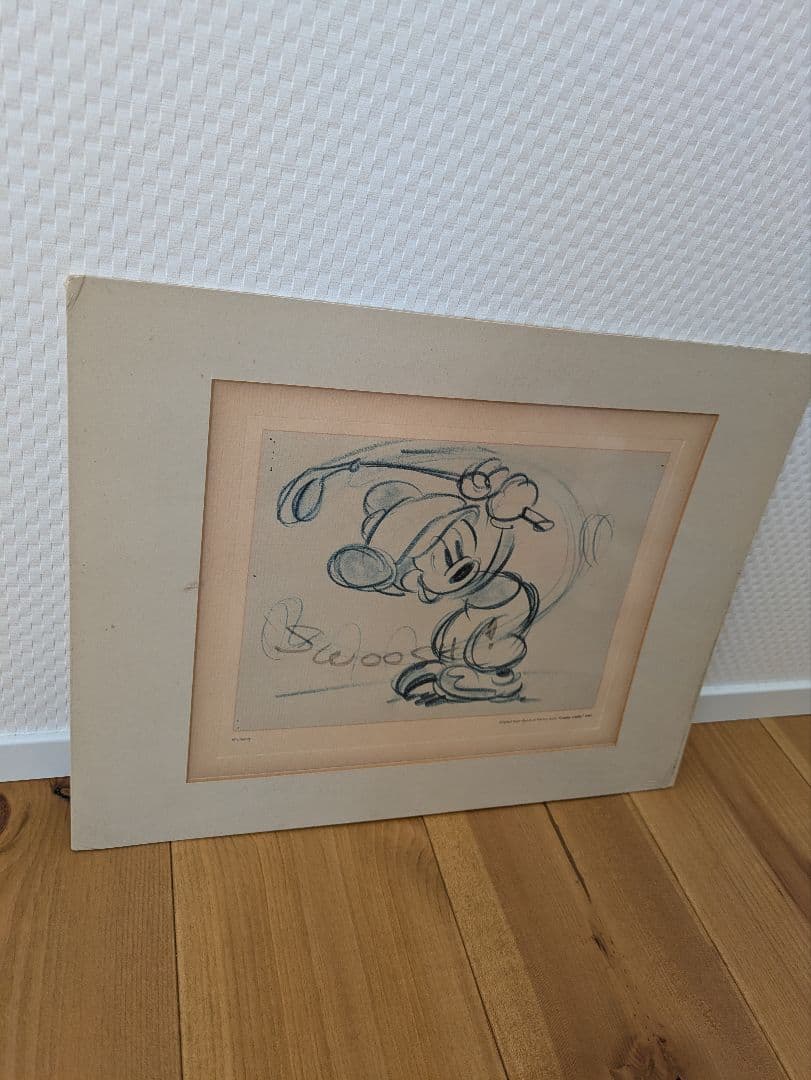 1941年 ミッキーマウス作品ストリートスケッチラフ画　ディズニーリゾート　絵