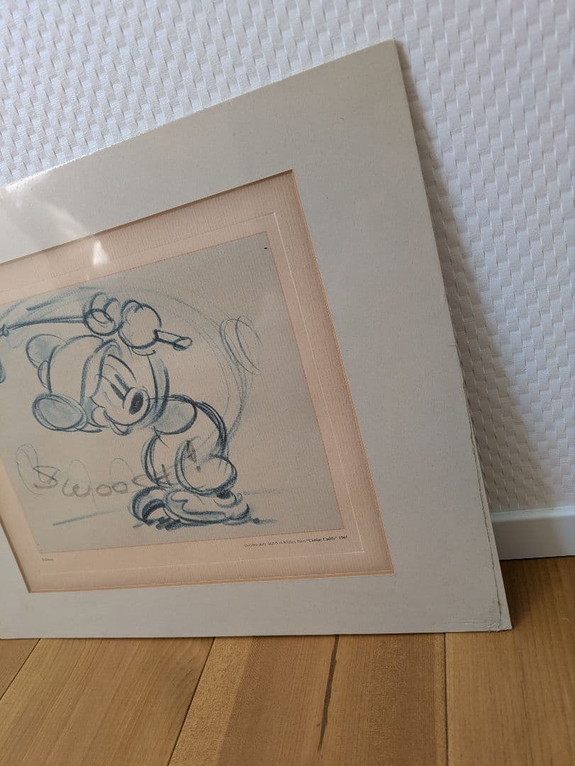 1941年 ミッキーマウス作品ストリートスケッチラフ画　ディズニーリゾート　絵