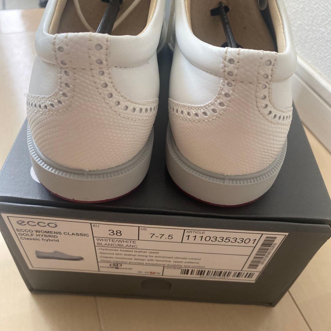 即購入OKです【新品未使用】ECCO ゴルフシューズ 女性用 ホワイト