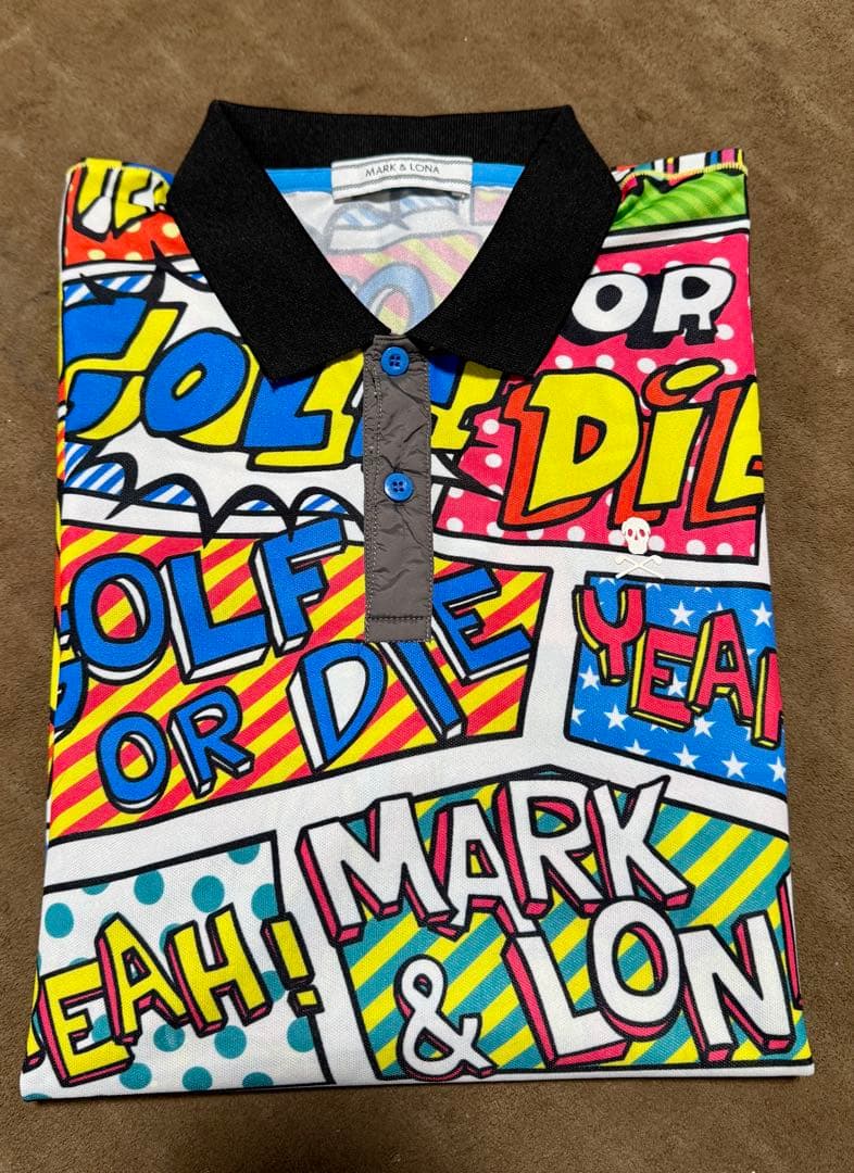 新品　MARK & LONA ポロシャツ　マークアンドロナ ゴルフ 半袖 50