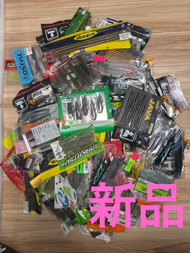 バス釣り　ワームセット　大量300パック以上 メーカー物　2