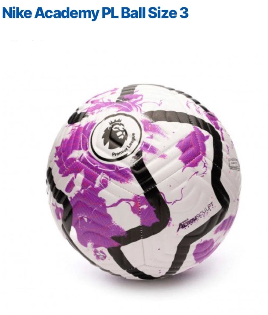 【新品・国内非売品】プレミアリーグ　アカデミーサッカーボール3号