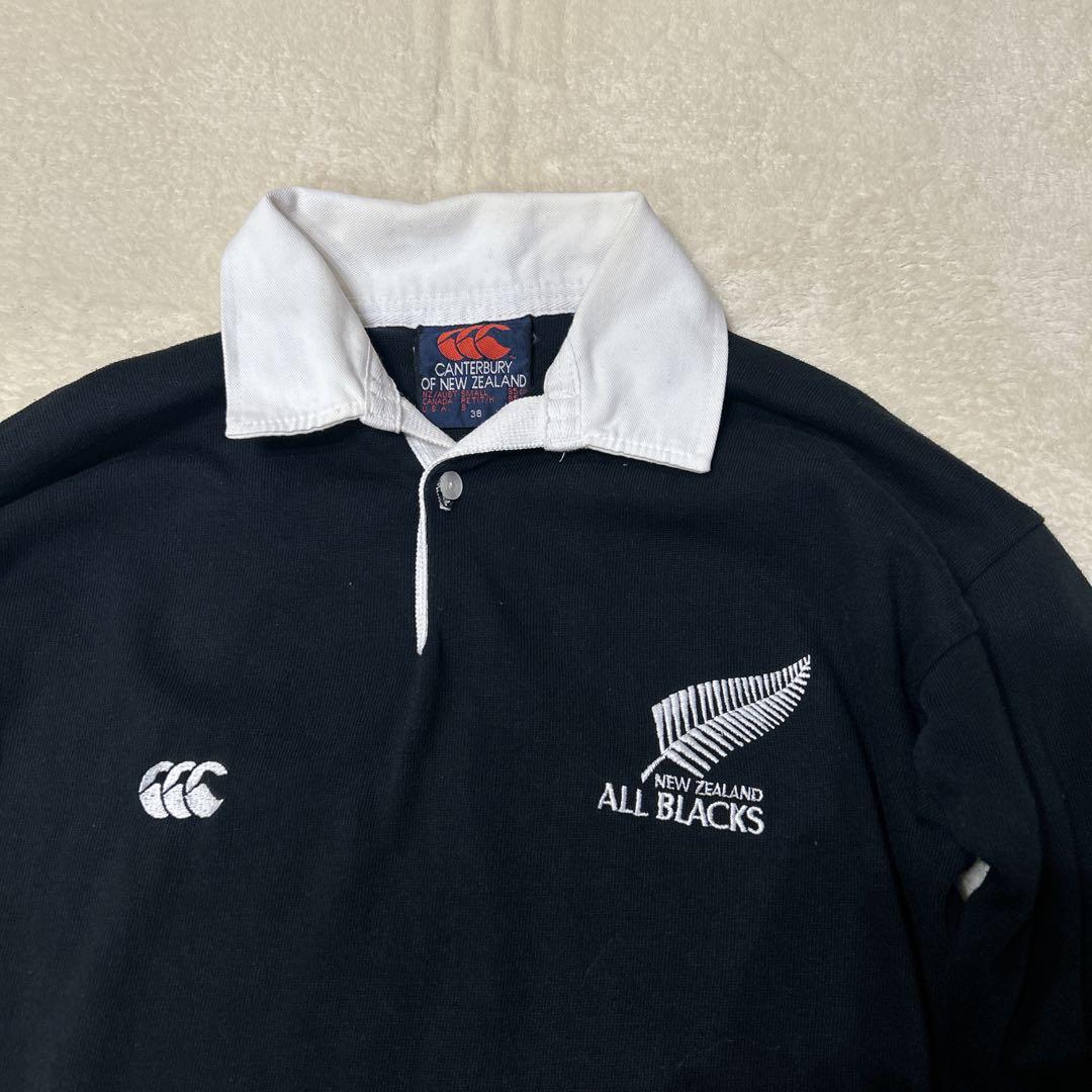 90sオールブラックスALL BLACKS ラグビージャージ　カンタベリー