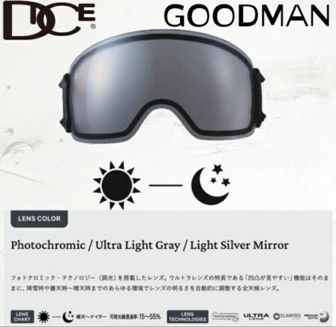 DICE GOODMAN ゴーグル　スノーボード