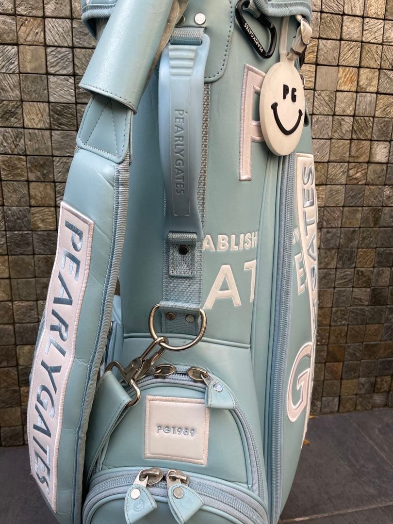 シミズさんせん人気商品PEARLY GATES ゴルフバッグ ブルー
