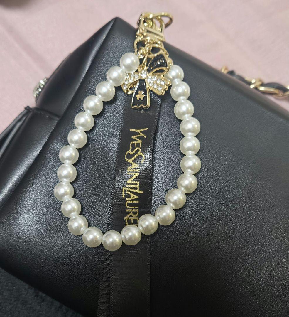 Yves Saint Laurent ノベルティ ショルダーバッグ ブラック