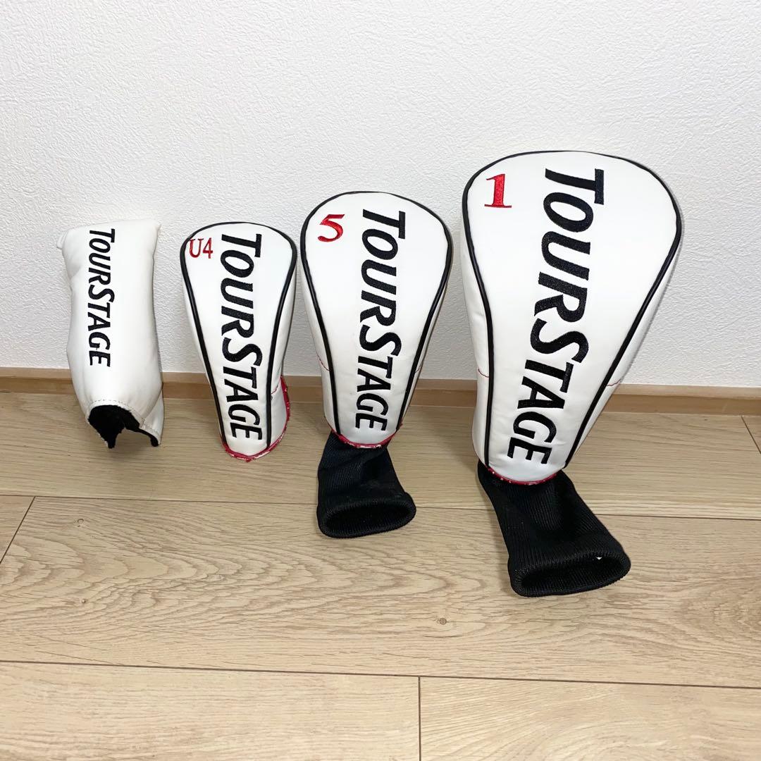 良品☆TOURSTAGEゴルフクラブ フルセット☆メンズ初心者キャディバッグ付S