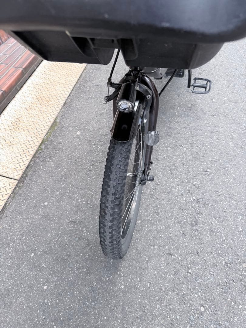 子供乗せ　ヤマハ　電動アシスト自転車 チャイルドシート付き ダークブラウン