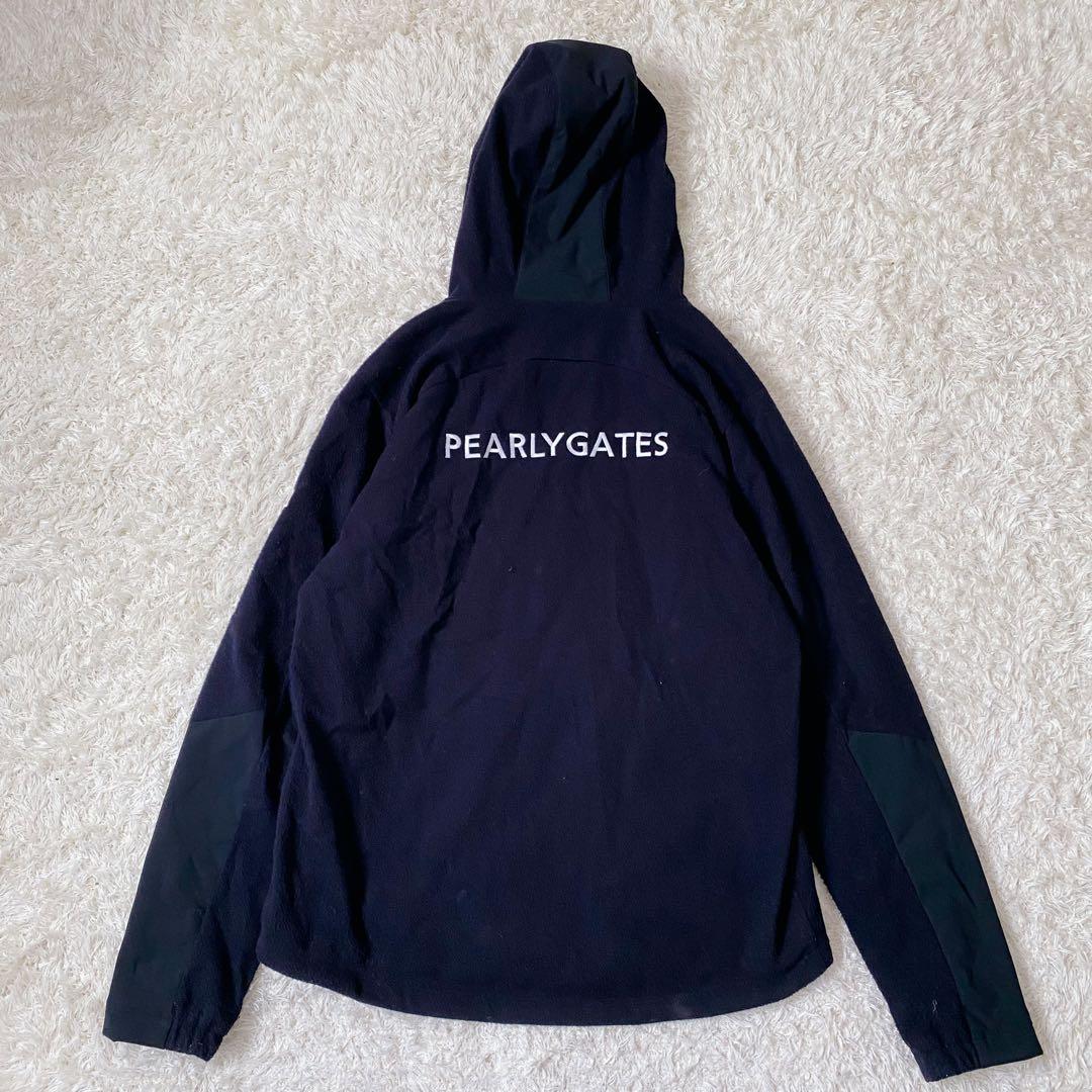 【極美品】パーリーゲイツ　メンズ　ストレッチ　メッシュ　ジャケット　フーディ　７