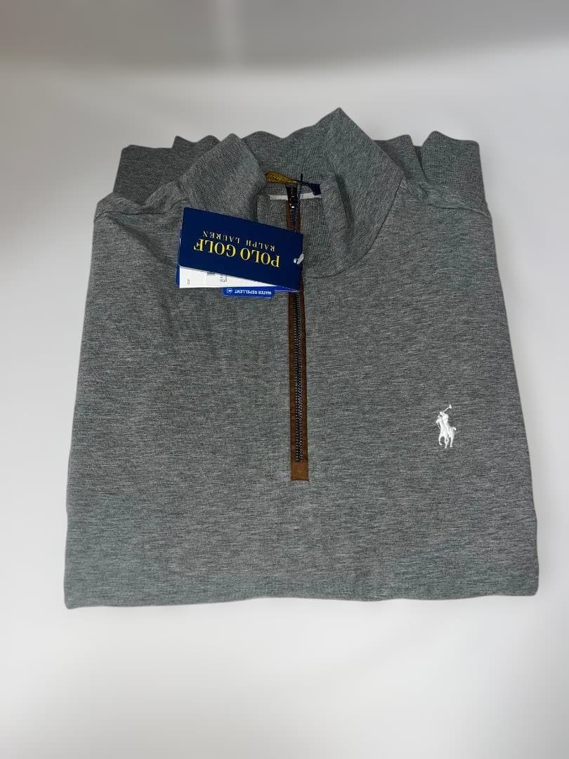 Polo Golf LAURENグレー　 ハーフジップアップ M
