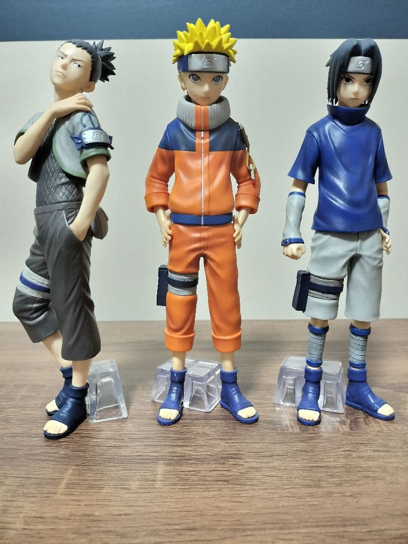 NARUTO 中人試験編　一番くじ　ナルト　サスケ　シカマル フィギュア