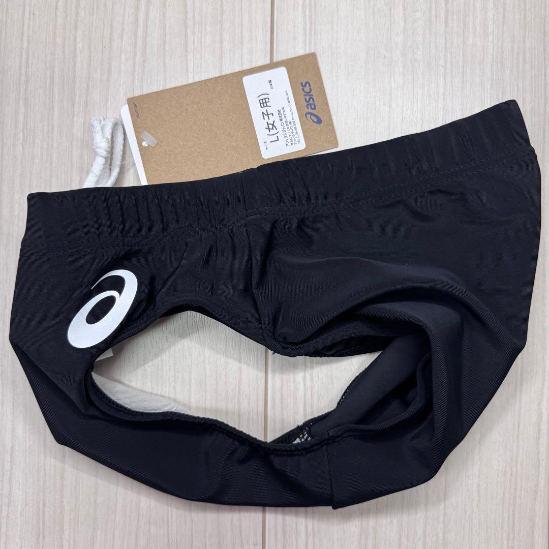 アシックス　女子陸上レーシングショーツ　ブラック単色　Lサイズ　新品