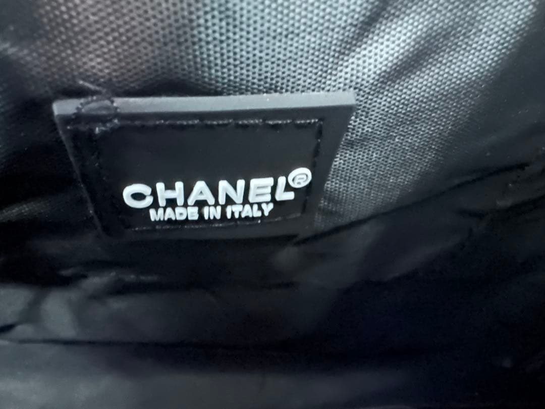 CHANEL シャネルノベルティ　ブラック 黒ボストンバッグ　ジムバッグ