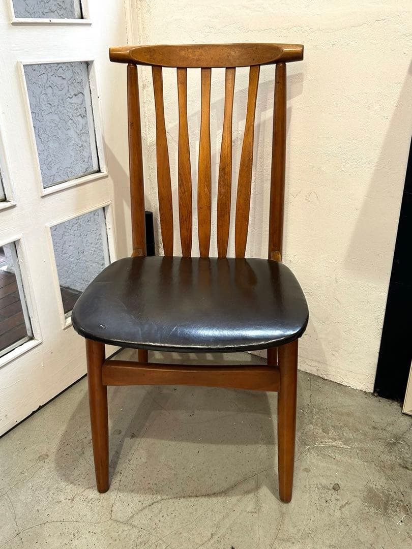 貴重!! 60s 70s ビンテージ 飛騨家具 日進木工　ウッドチェア ①