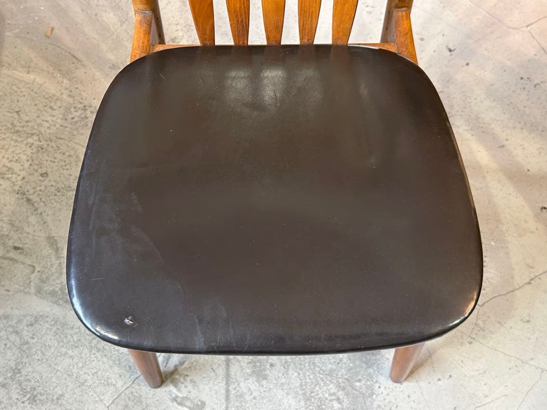 貴重!! 60s 70s ビンテージ 飛騨家具 日進木工　ウッドチェア ①