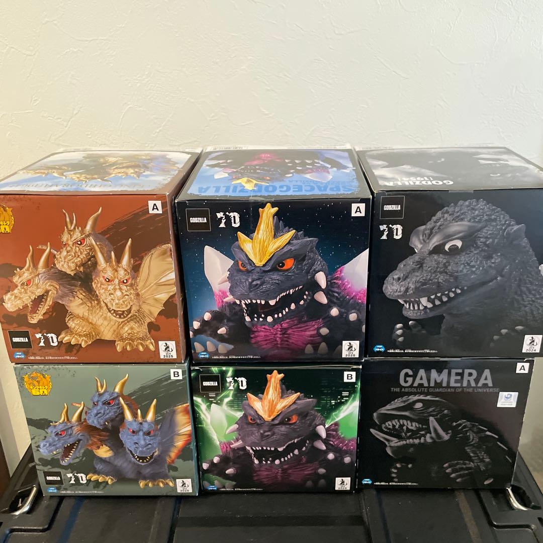 【6個セット】東京怪獣シリーズ　鎮座獣　キングギドラ　スペースゴジラ　ガメラ