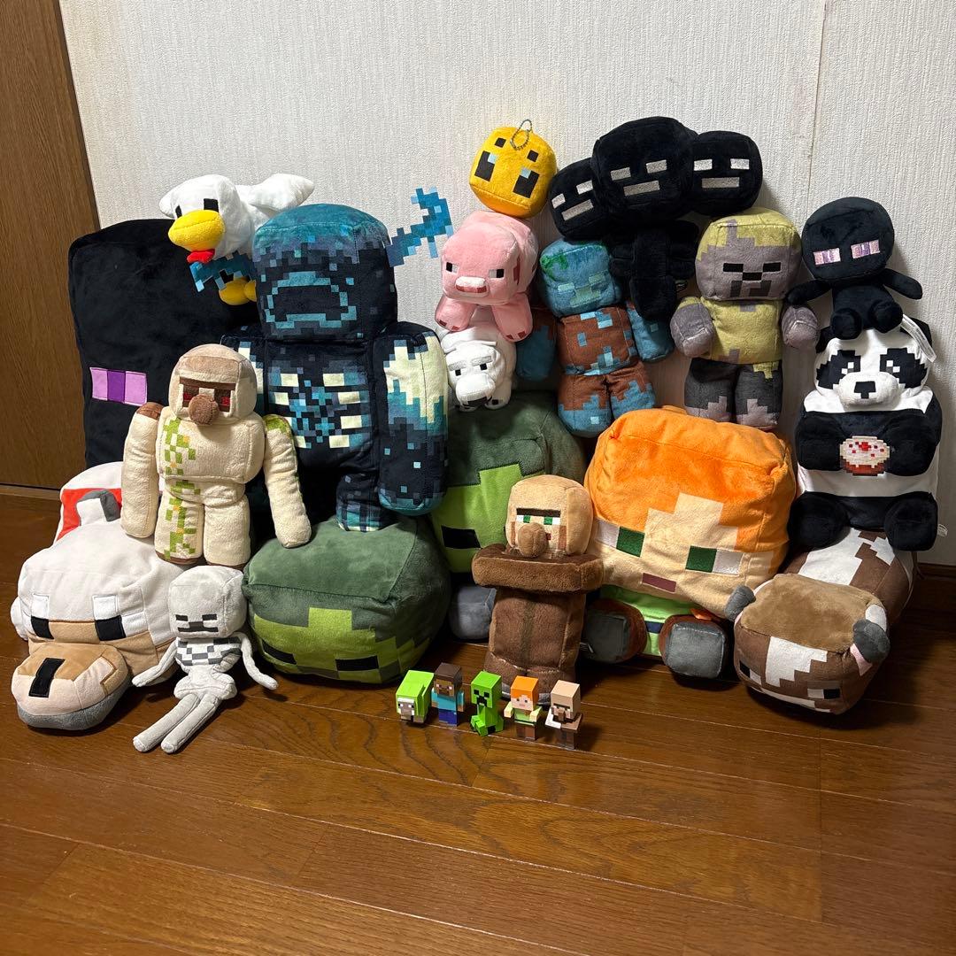 マインクラフト　ぬいぐるみ19体　フィギア5体　セット