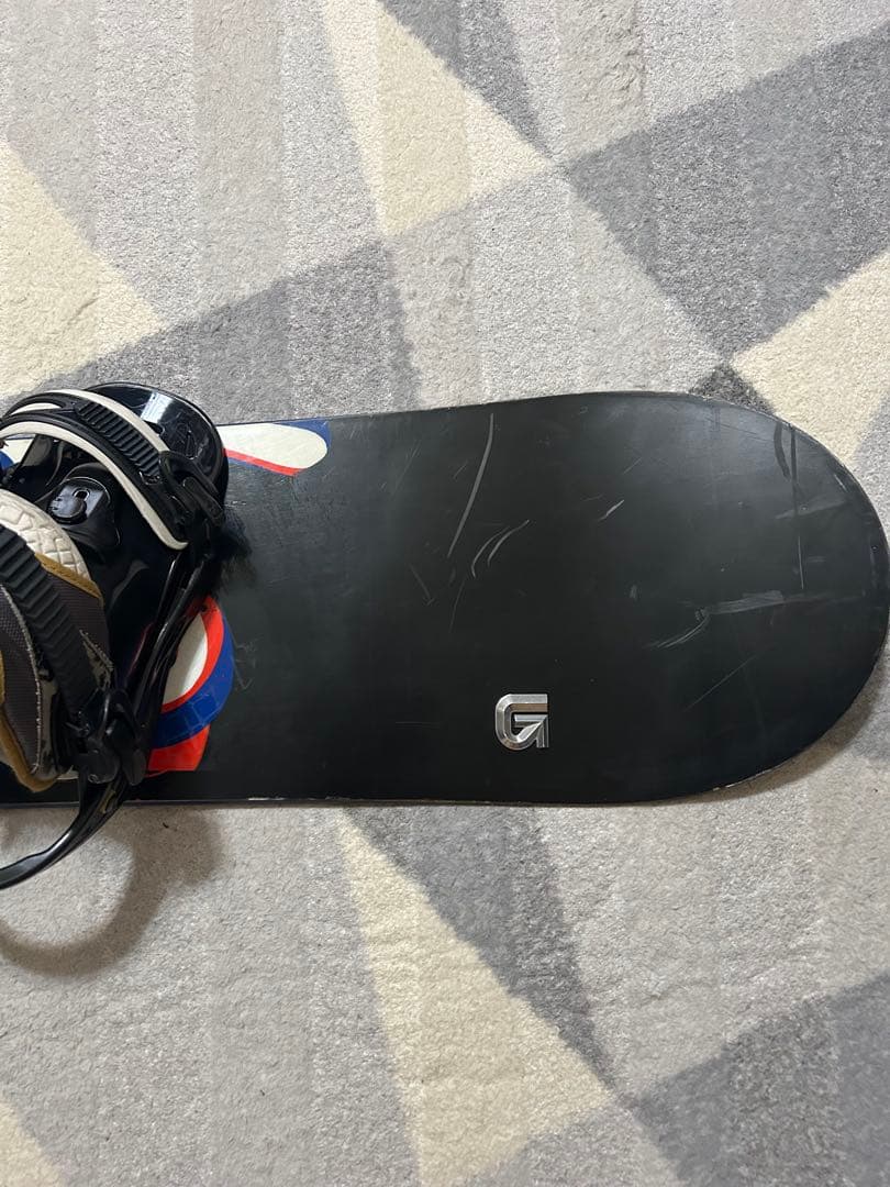 Gnu Custom 154cm スノーボード バインディング付き