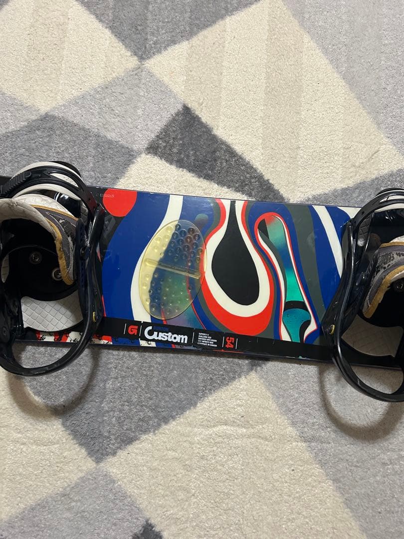 Gnu Custom 154cm スノーボード バインディング付き