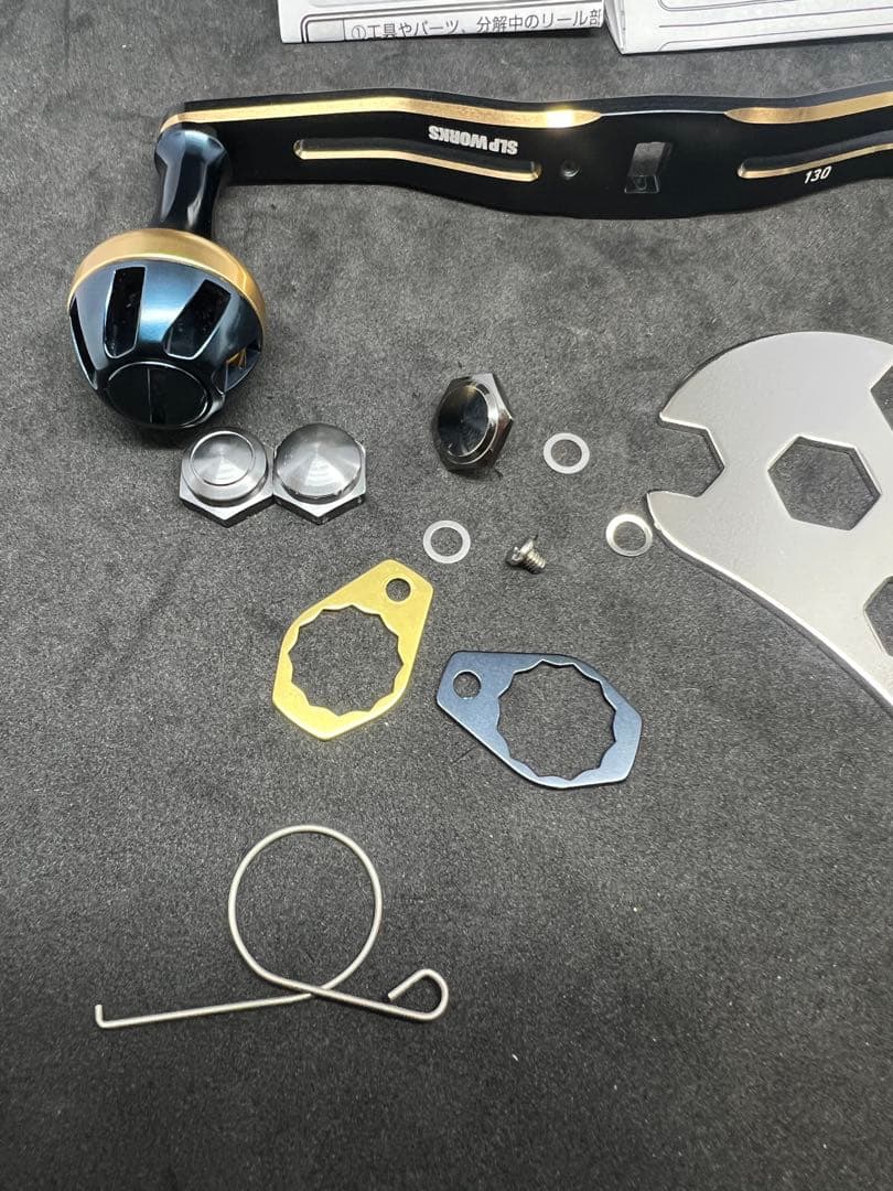 【美品】SLPワークス 130ミリクランクハンドル アルミノブセット