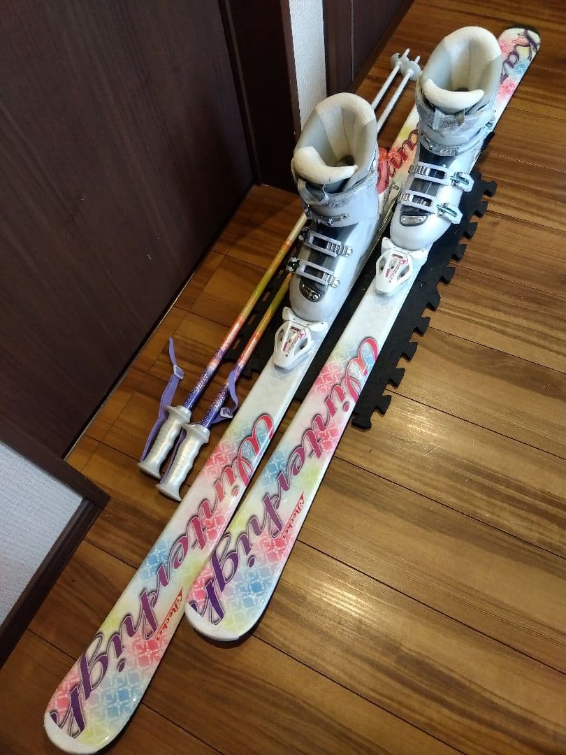 ♥あかねこさん♥KAZAMA レディース用 スキーセット メンテ・WAX済み✔