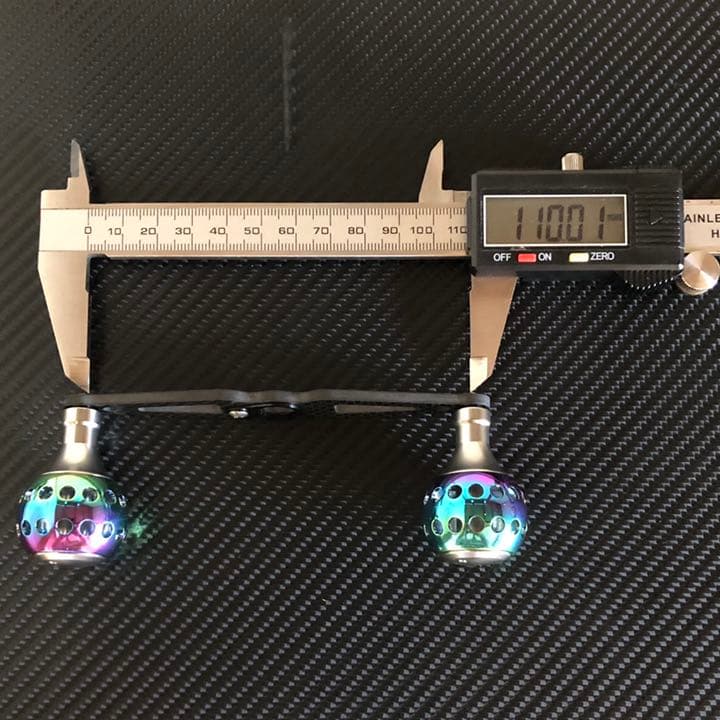 軽量カーボンストレートハンドル&パワーハンドルノブ フルセット オーロラ