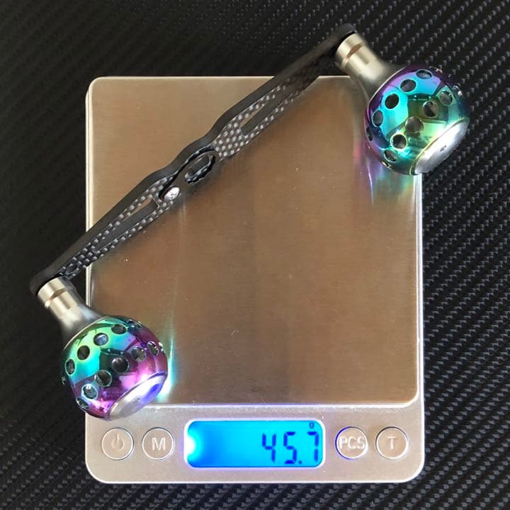 軽量カーボンストレートハンドル&パワーハンドルノブ フルセット オーロラ