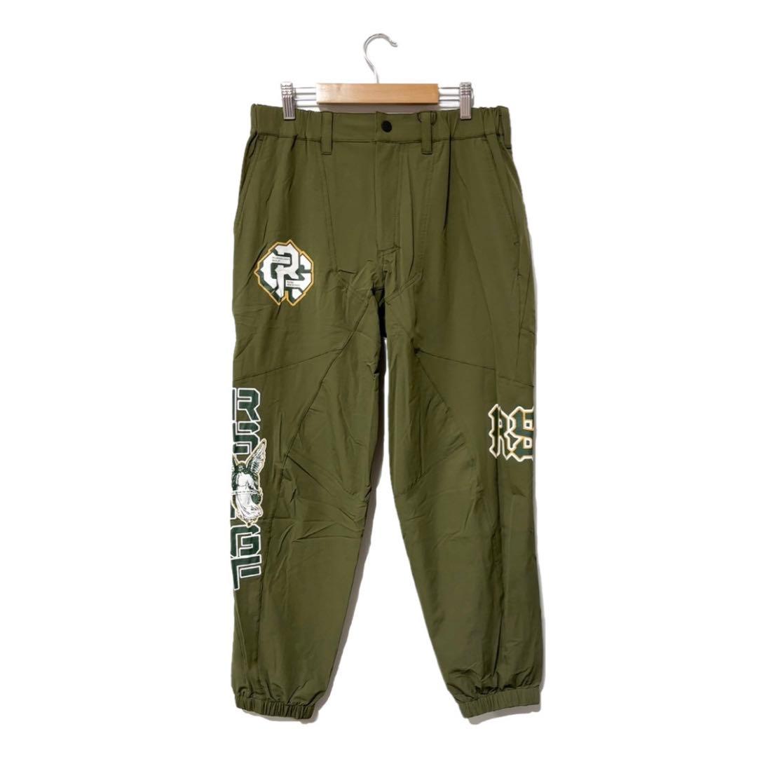 新品 ラッセルノ ゴルフ マルチロゴ ロングパンツ カーキ 2XL ゴルフパンツ