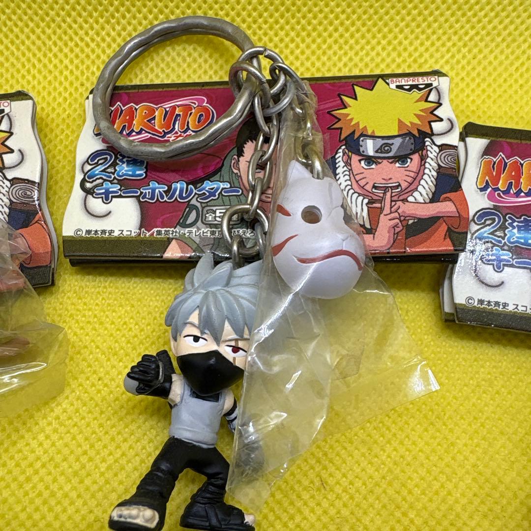 NARUTO 2連キーホルダー　全5種コンプリートセット