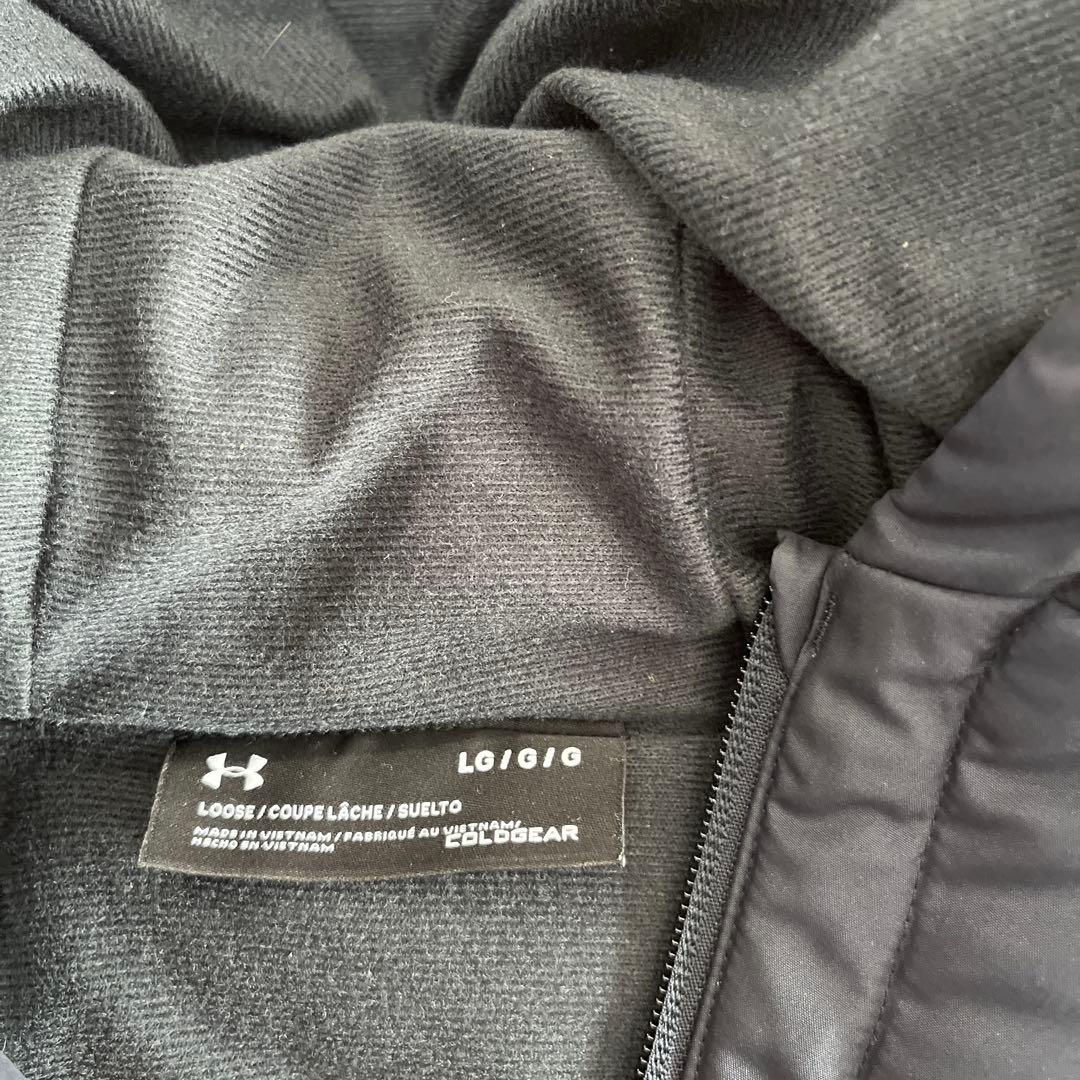 UNDER ARMOUR ブラック ベンチコート　レディース　Lサイズ