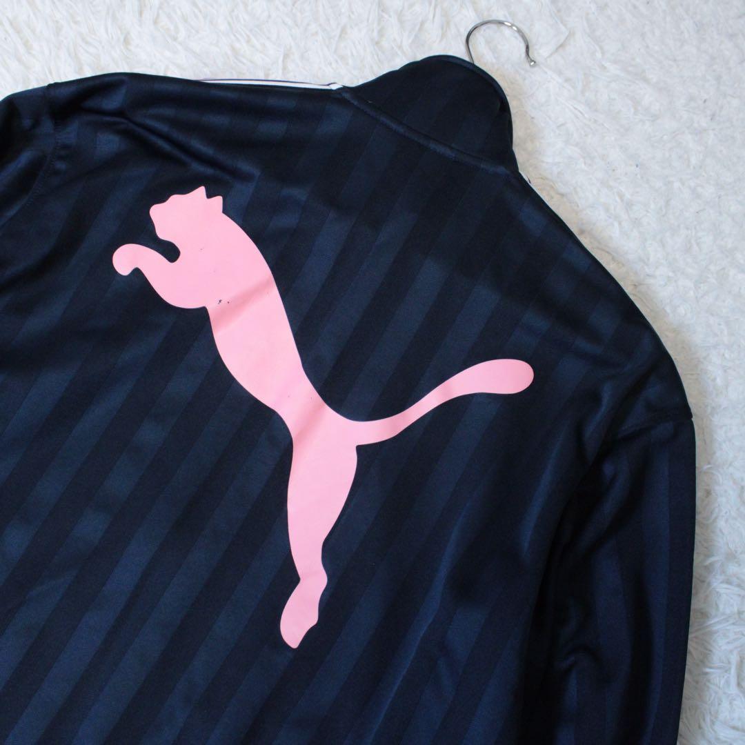 00s PUMA プーマ 上下 セットアップジャージ ピンク 紺 SS Y2K