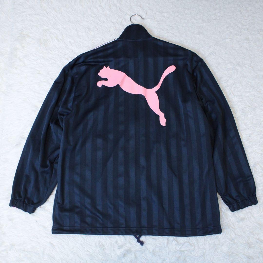 00s PUMA プーマ 上下 セットアップジャージ ピンク 紺 SS Y2K