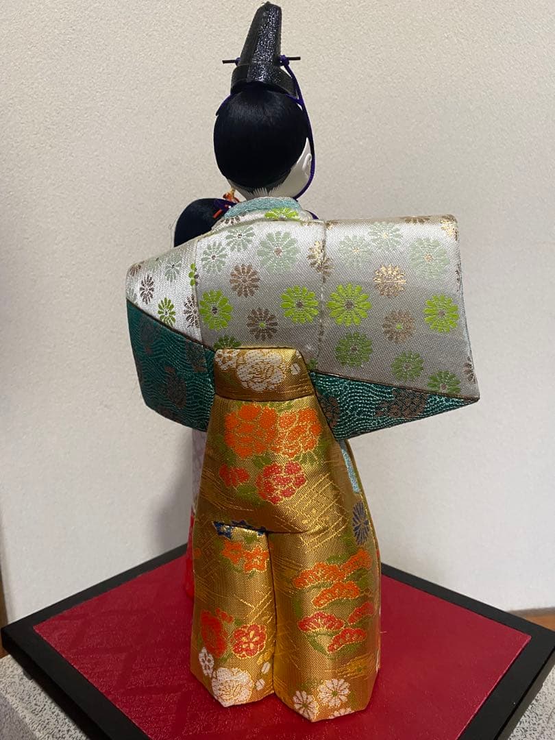 東芸 芳山作 立雛 花園 40cm 木目込み人形 親王飾り ひな人形 箱付き