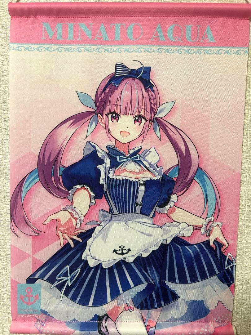 湊あくあ タペストリー2枚