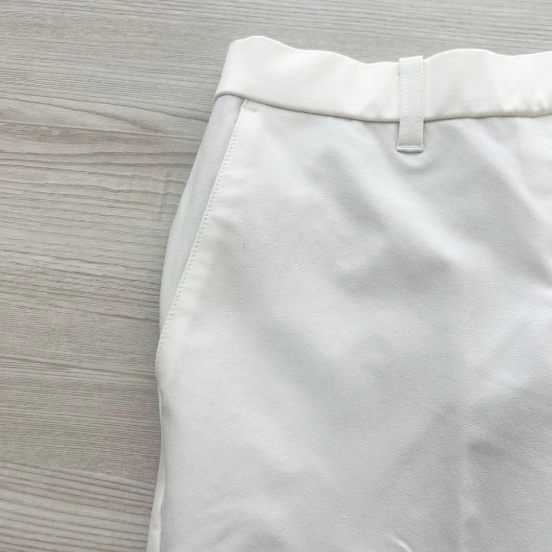 美品　アンパスィ　パンツ　ストレッチ　春夏用　オフホワイト　Lサイズ
