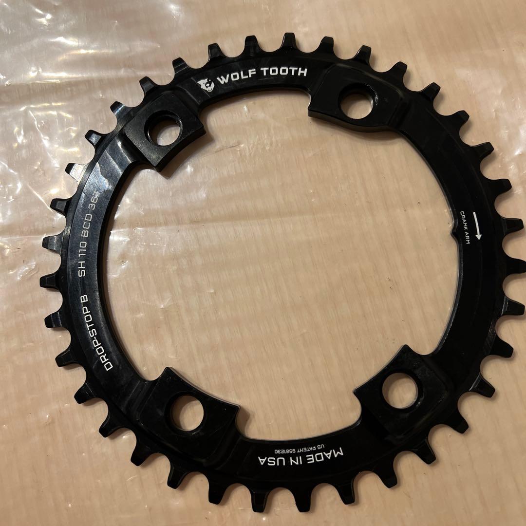 パーツ WOLF TOOTH Drop-Stop Chainring 36T