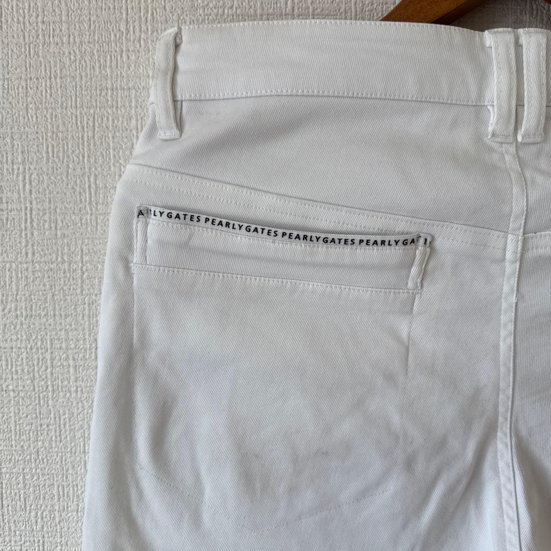 パーリーゲイツ　パンツ　白　ホワイト　4 M 秋冬　ストレッチ　美品