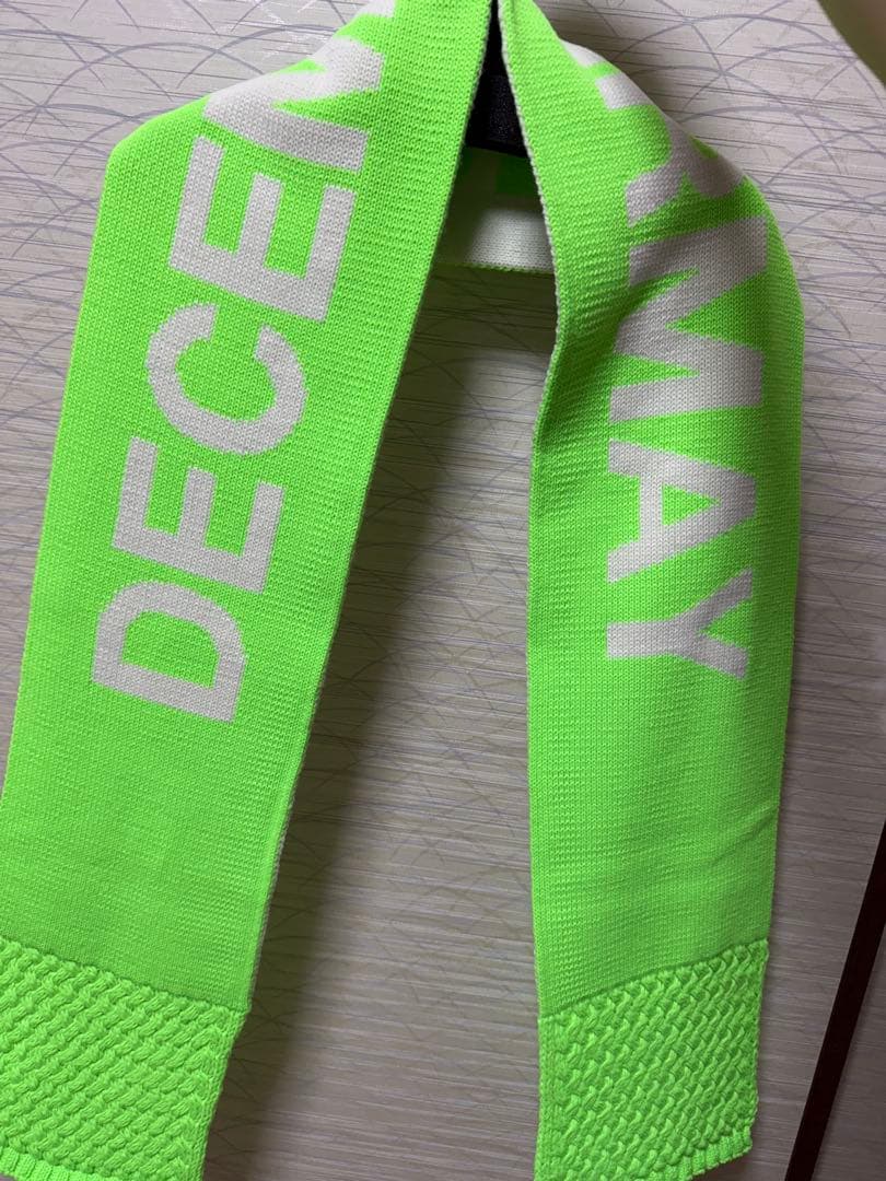 DECEMBERMAY蛍光グリーン マフラー