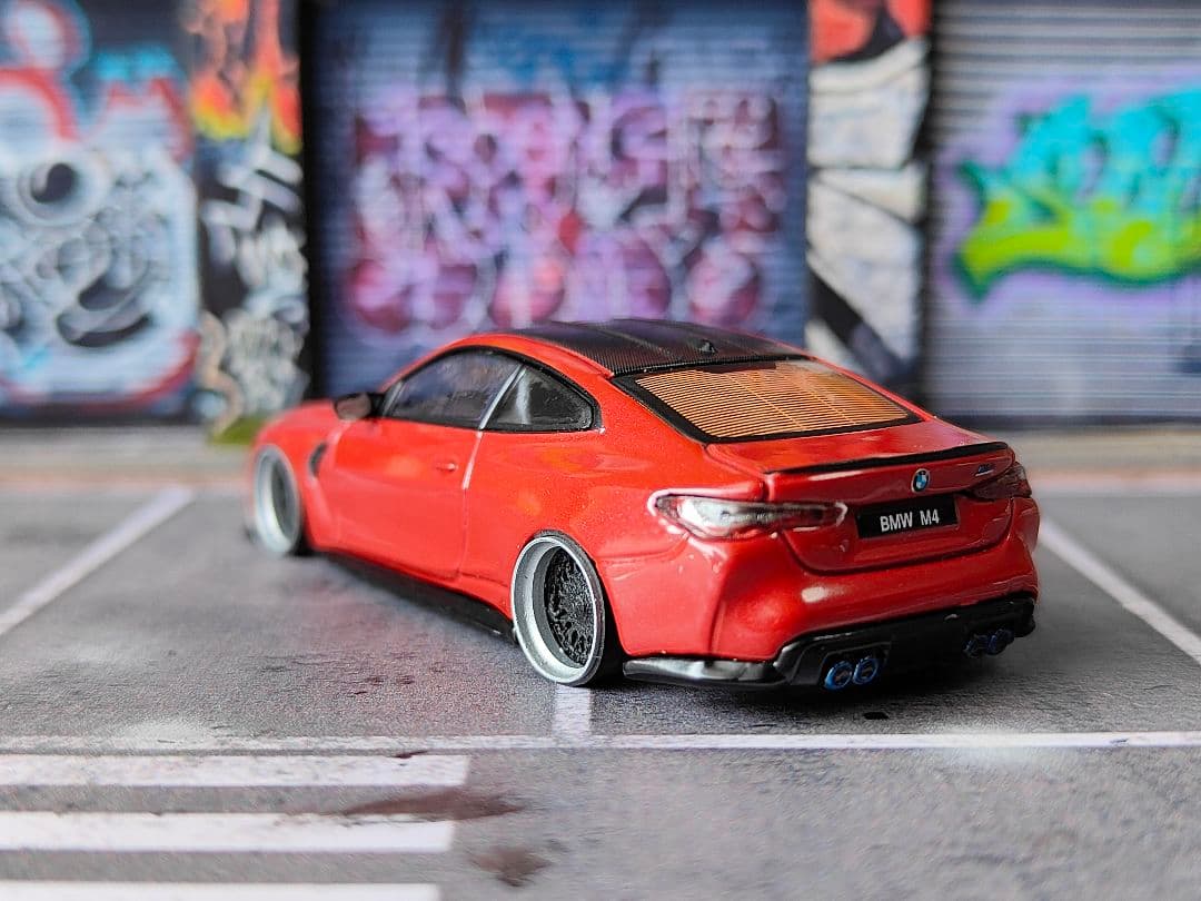 MINIGT トミカ改造  M4 スタンス 深リム ホットウィール