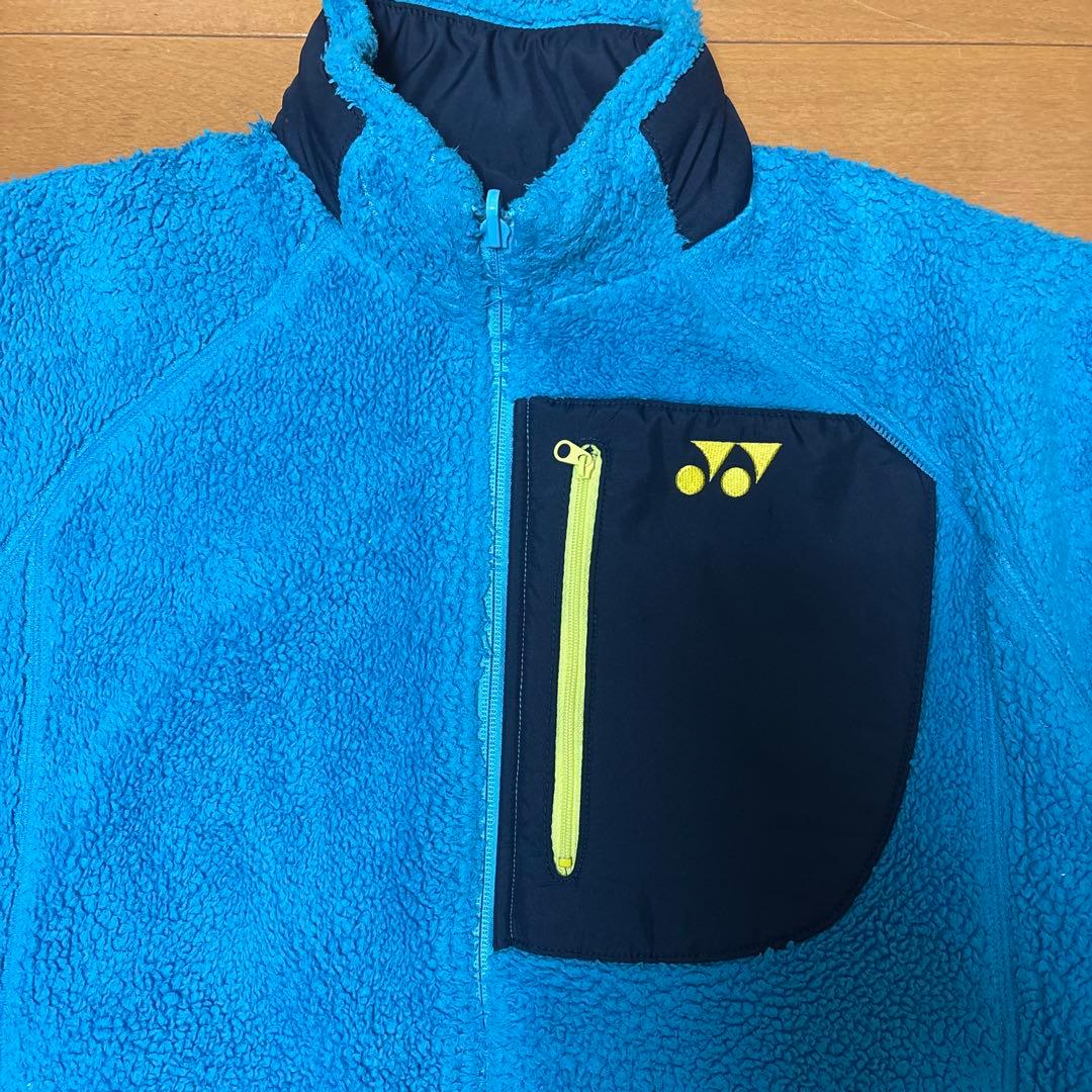 YONEX ボア ウィンドブレーカーリバーシブル 紺 ネイビー 水色