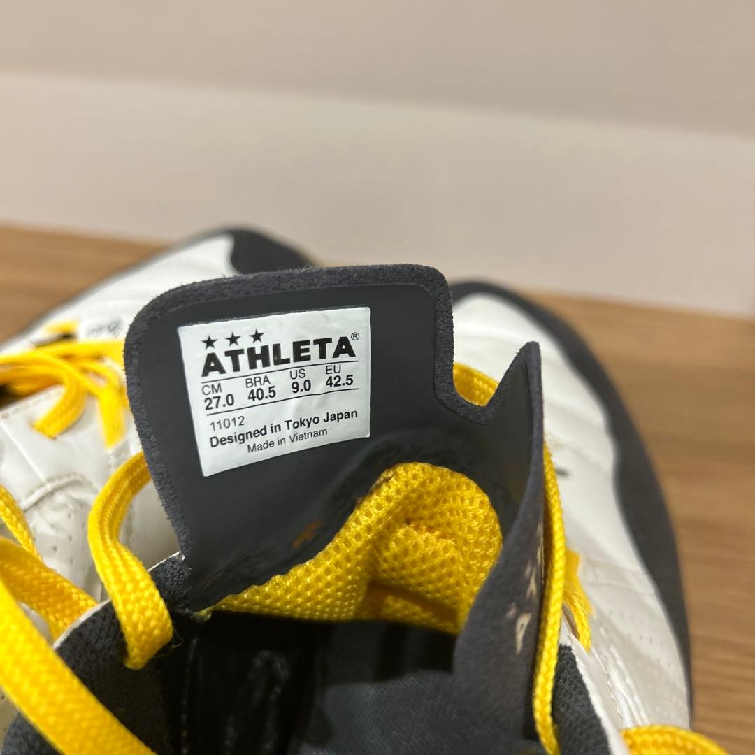 ATHLETA O Rei サッカーシューズ ホワイト/イエロー/グレー