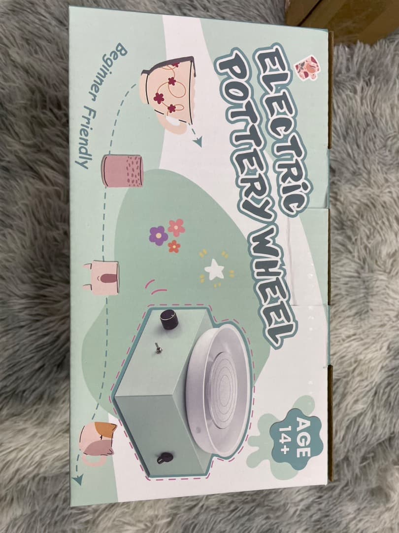 Huanyu 電動ろくろ ミニ 陶芸ホイールマシン 無段変速
