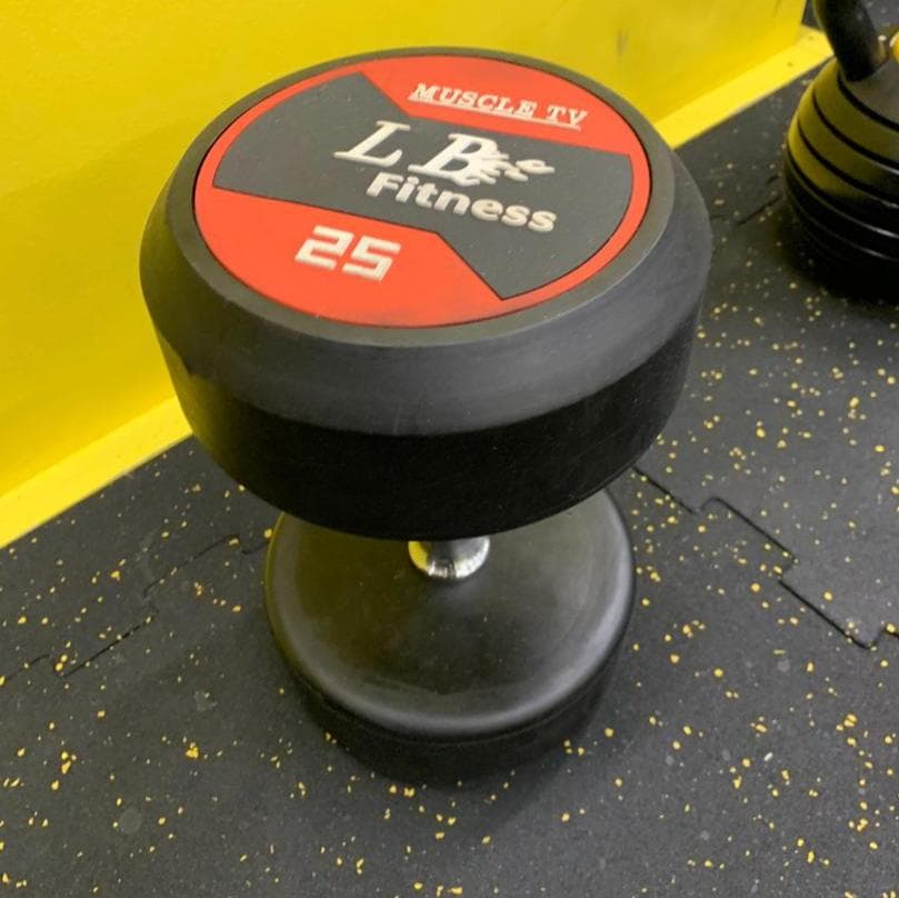 ラバーダンベル25kg×2個SET