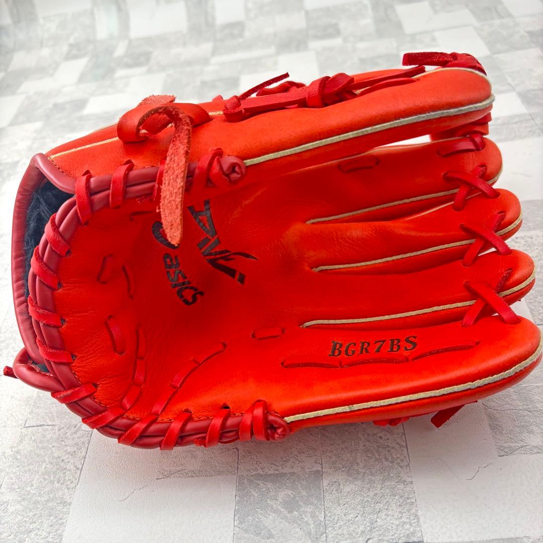 アシックス野球 軟式グローブ ダイブ オールラウンド用　中学生〜大人用　美品