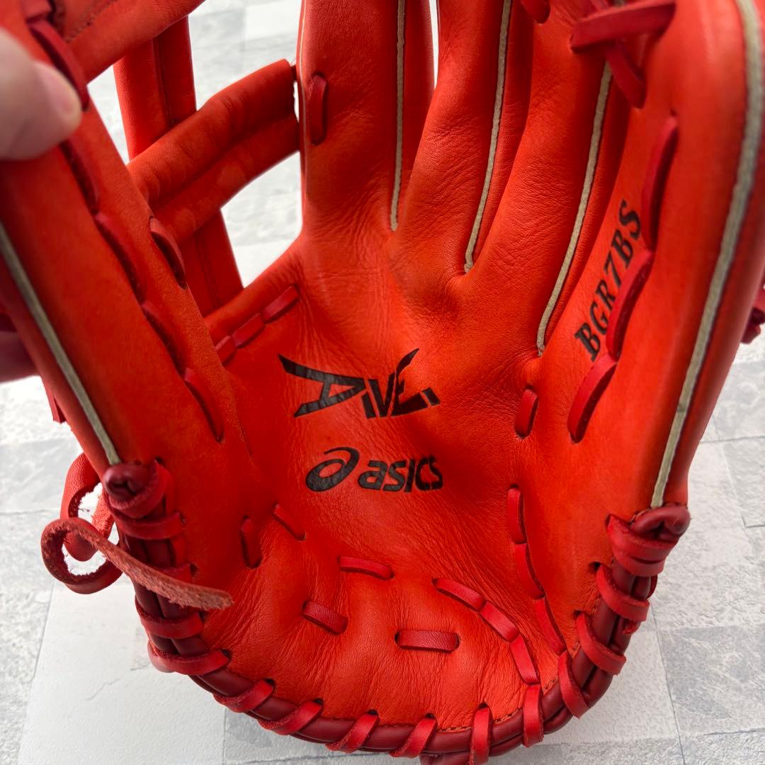アシックス野球 軟式グローブ ダイブ オールラウンド用　中学生〜大人用　美品