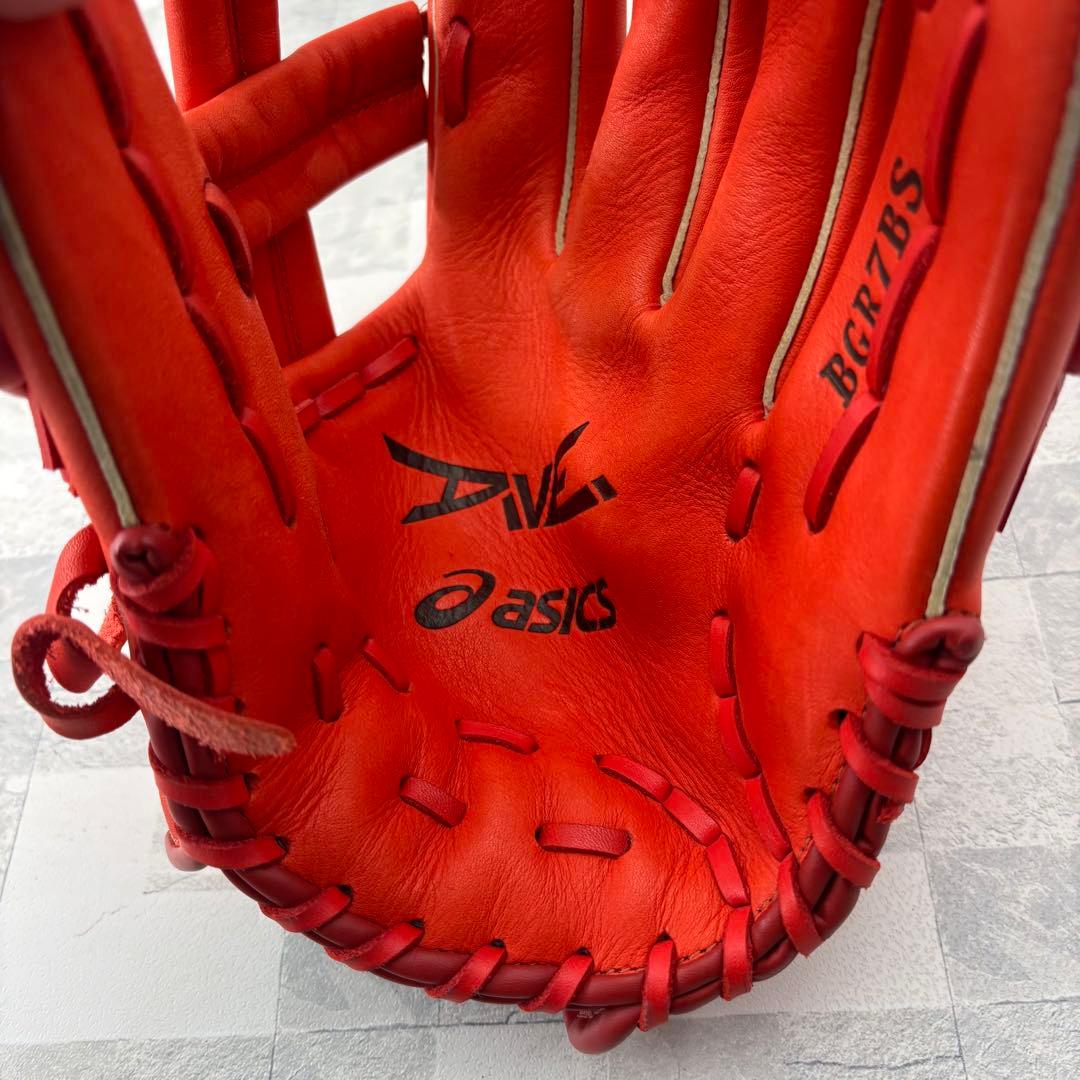 アシックス野球 軟式グローブ ダイブ オールラウンド用　中学生〜大人用　美品