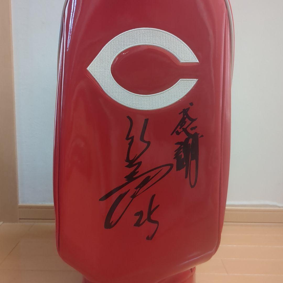 Carp キャディバック　新井 貴浩サイン付き